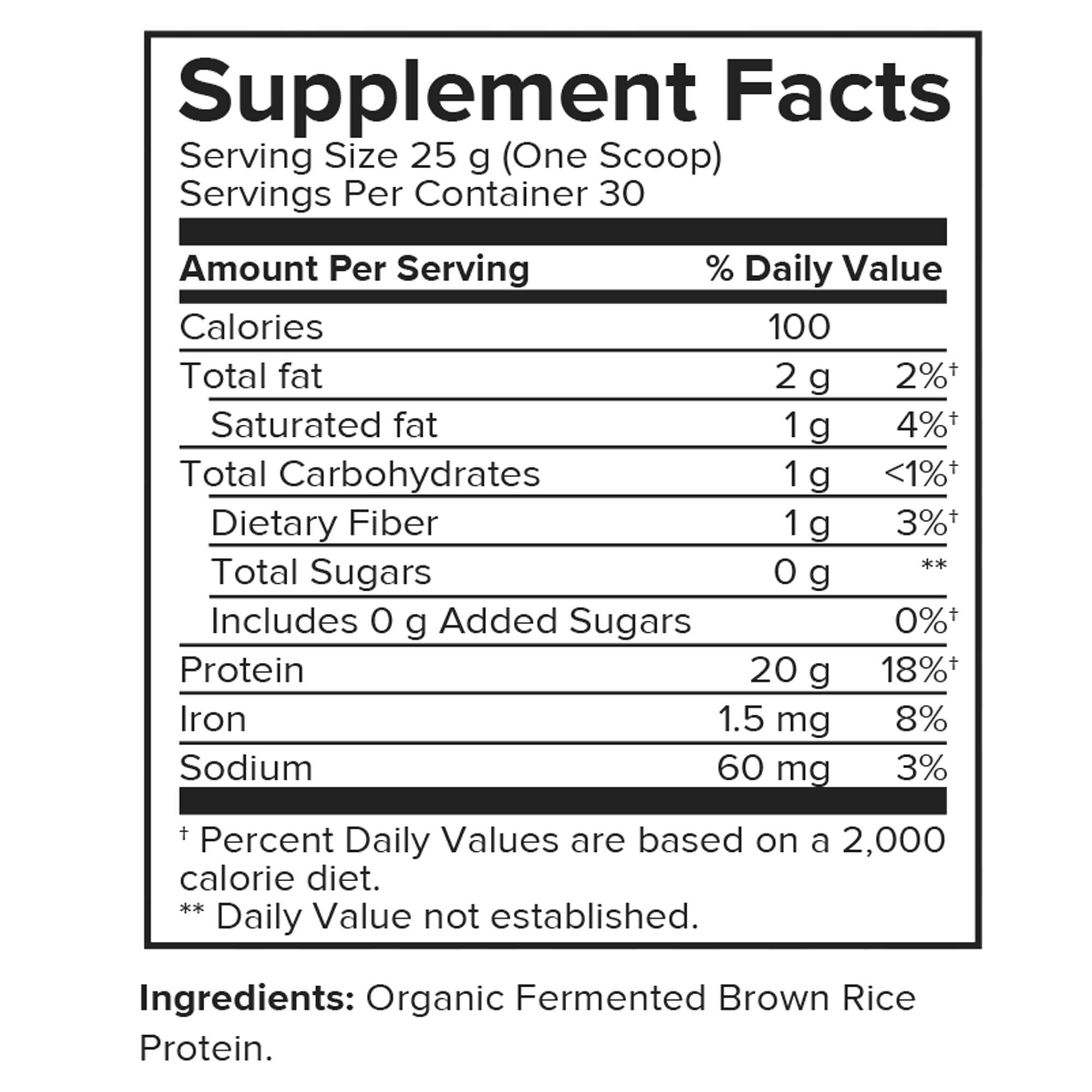 Vegan Plant Protein - Unflavored (30 Servings)